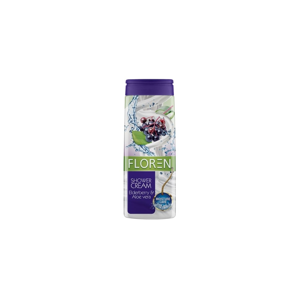 Floren sprchový gél 300ml Elderberry and Aloe Vera