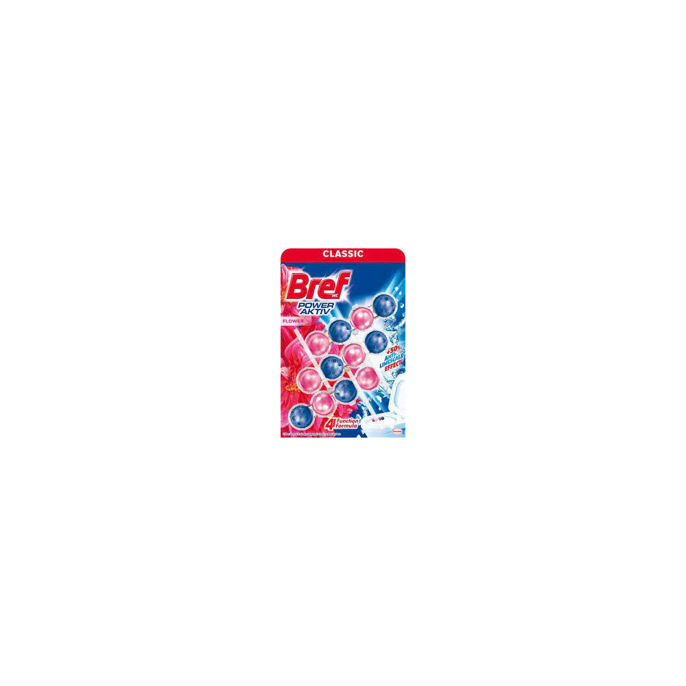 Bref WC Blok Power Aktiv 3x50g Flower