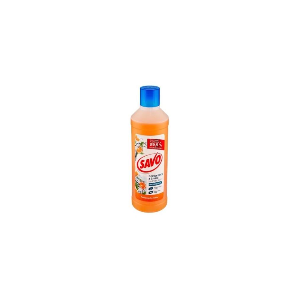 Savo na podlahy bez chlóru 1l - Pomaranč mäta