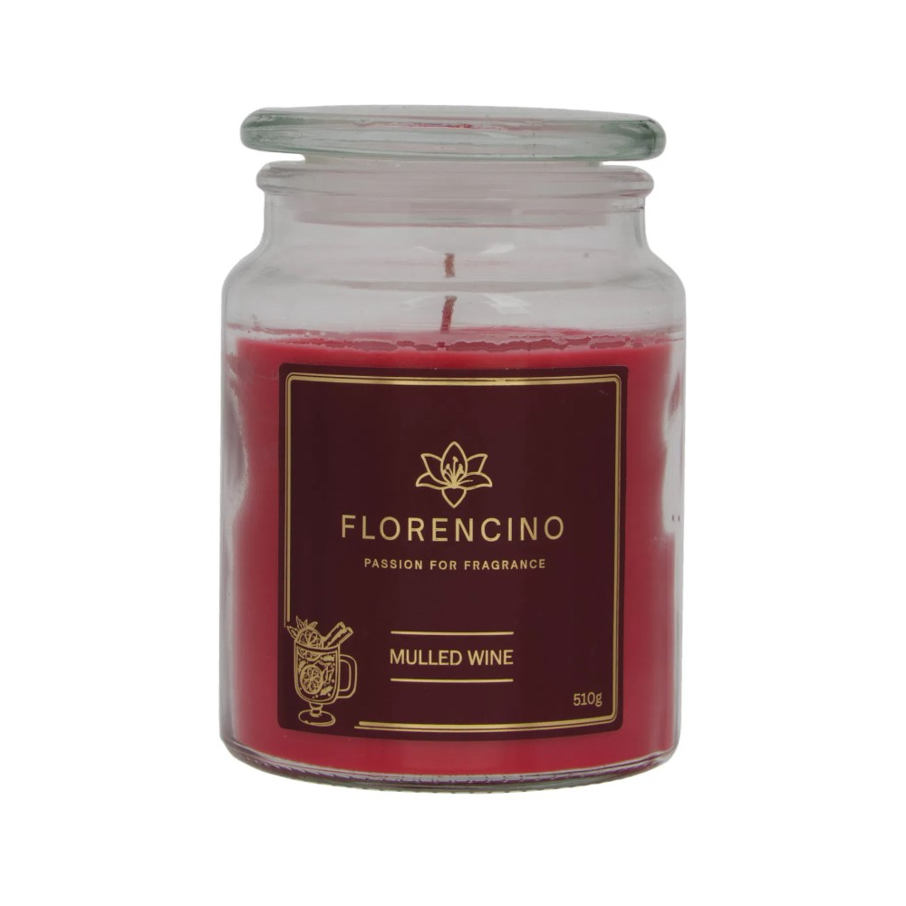 Florencino vonná sviečka v skle 510g Apple Cinnamon