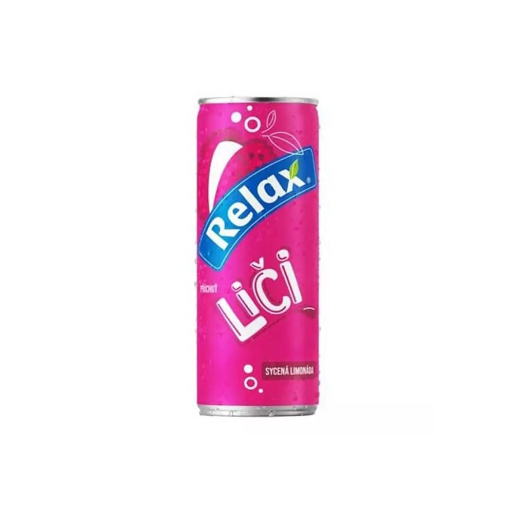 Relax limonáda Liči 0,33L plech.