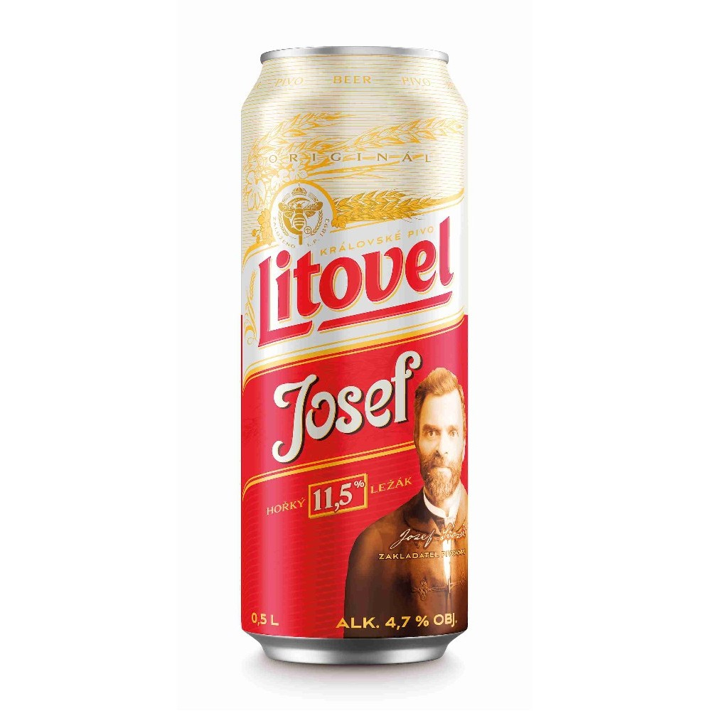 LITOVEL Josef 11,5 svetlé pivo v plechovke 0,5L