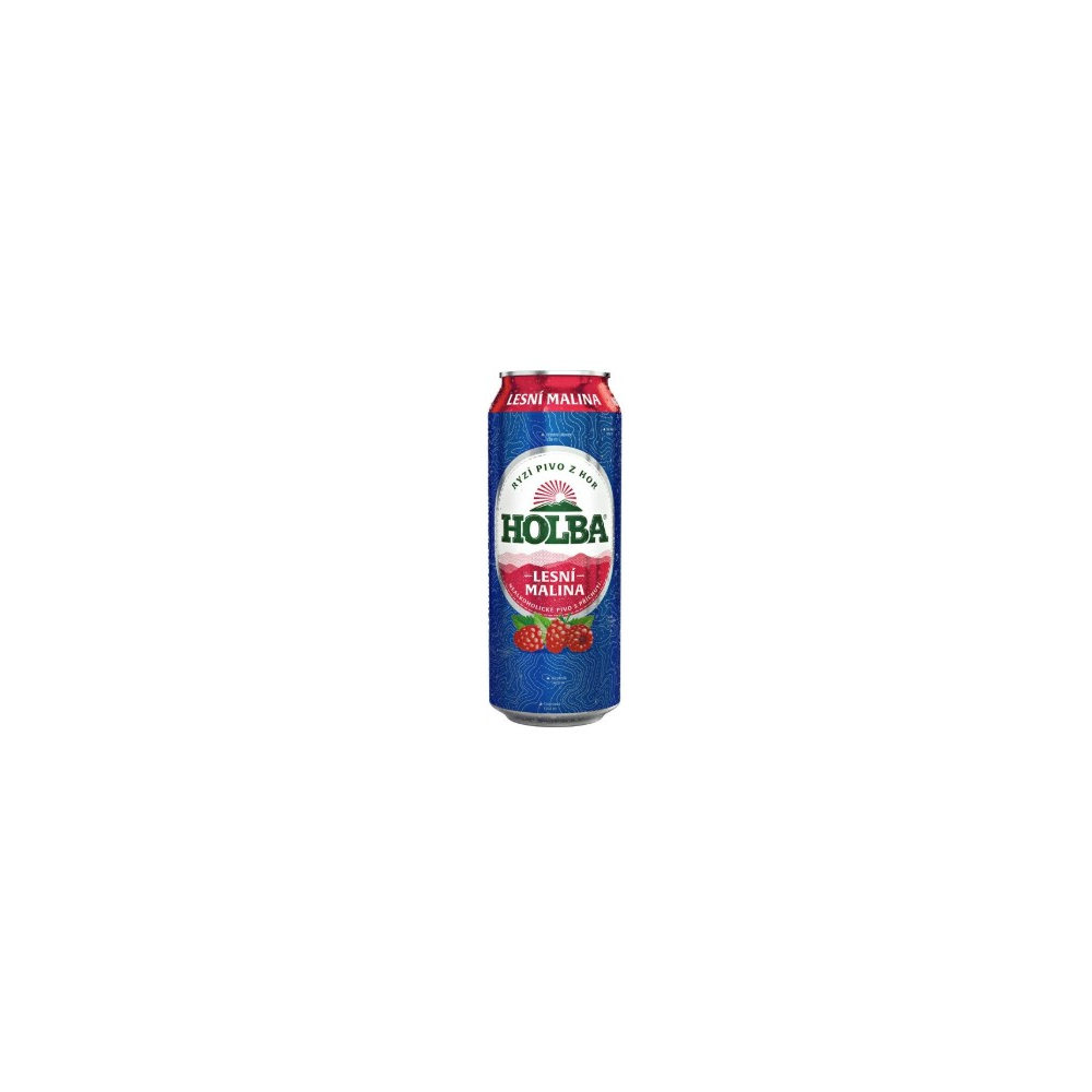 HOLBA Lesná malina, nealko v plech. 0,5L