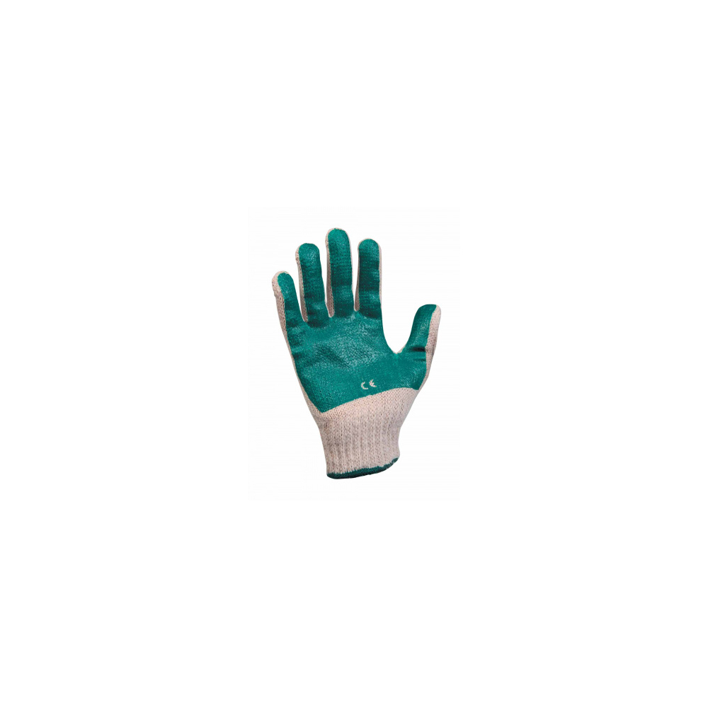 Rukavice SCOTER Green bavl. máčané PVC 7