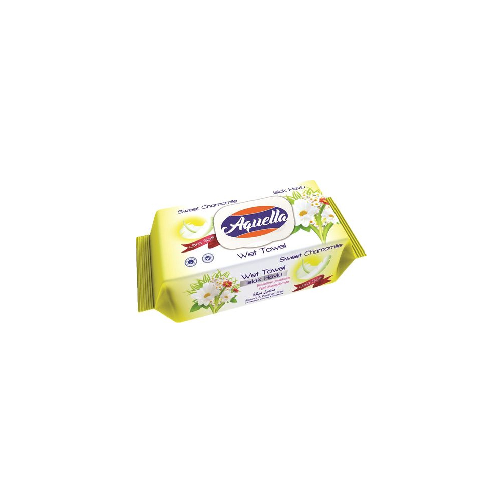 Aquella vlhčené utierky s vôňou kamilky 100ks