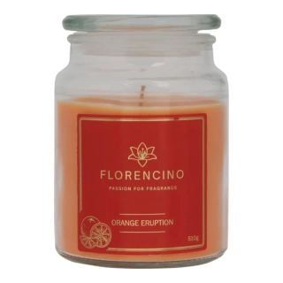 Florencino vonná sviečka v skle 510g Orange Eruption