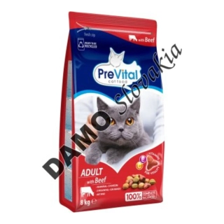 Prevital Granule pre mačky hovädzie-zelenina 8kg