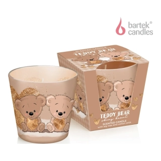 Bartek vonná sviečka 115g Teddy bear Shyny Hearts