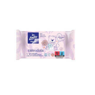 Linteo Vlhčené utierky 120ks Baby soft and cream