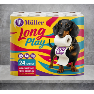 Müller Toaletný papier Long Play 3vrst/24rol