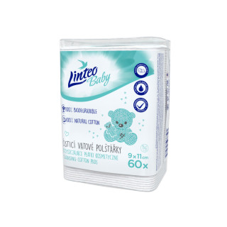 Linteo vatové čistiace tampóny Baby 60ks