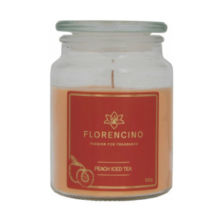 Florencino vonná sviečka v skle 510g Peach Iced Tea