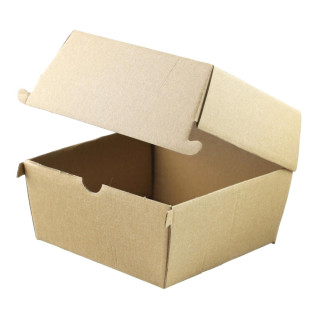 Papierový box na hamburger malý 140x140x110mm/50ks