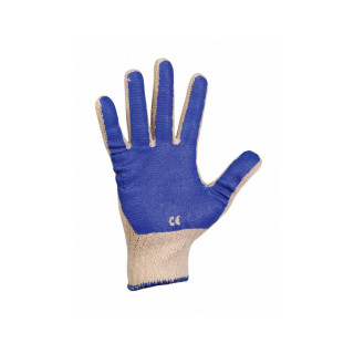 Rukavice SCOTER BLUE bavl. máčané PVC 9