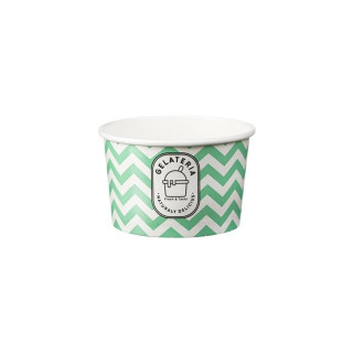 HP Miska na zmrzlinu 250ml Zigzag zelený/50ks