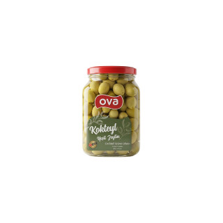 OVA Zelené olivy s kôstkou v slanom náleve Kokteyl 680g