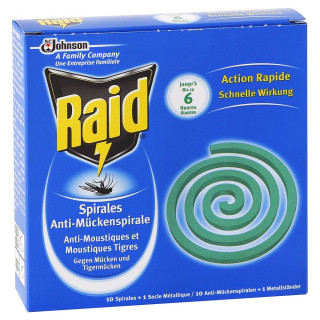 Raid špirála proti komárom 10ks