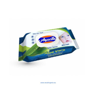 Aquella vlhčené utierky detské 120ks Aloe Vera