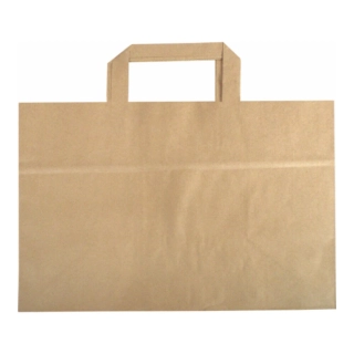 HP Papierová taška hnedá 32+16x27cm (cena za ks)